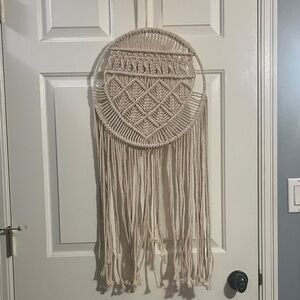 Cream Macrame Wall Hanging